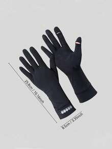 Women's UV Protection Sunscreen Gloves, Cloud-Like Smooth Silk Fabric - Cool Touch Feeling, Ultra-Thin Lightweight Breathable, Summer Outdoor Cycling Sun Protection Gloves, Practical And Useful Gift - Multicolor - View 2