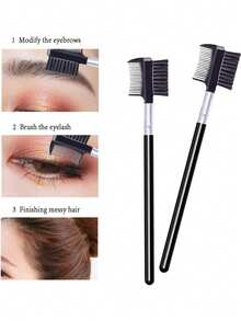 10pcs/5pcs Eyelash Comb And Eyebrow Brush Set, Eyelash Makeup Brush Cosmetic Tools - Multicolor - View 6