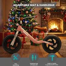 UBRAVOO Kids Balance Bikes - Pink - View 5