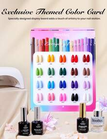Beetles Gel Polish Set - 20 Colors 15ML Pink Yellow Blue Spring Colors Gel Set With Base Top Coat UV LED Lamp Salon DIY At Home Nails Gifts For Women - Everyday Muse[Upgraded Packaging] - 查看 6