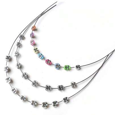 Forlabubu Decorative Braces, Adjustable Colorful Steel Braces, DIY Decor Suitable For 17cm Dolls Of All Generations, Doll Accessories