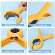 1 Stück schwere, große Kunststoff Winddichte Bettdecken Clips, geeignet für den Außenbereich, Schlafsaal - Bettdecken Befestiger für Decken, Bettüberwürfe, Bettwäsche, in verschiedenen Farben wie Rosenrot, Grün, Gelb und Blau erhältlich. - Übersicht 4