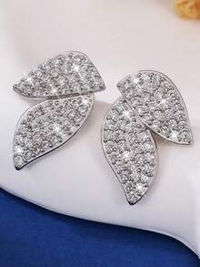 一对优雅简约的叶形耳环，适合女性日常佩戴、节日庆典、婚礼等场合，也是一份精美的礼物。 - 10# - 查看 2