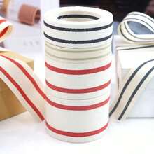 Ruy băng sọc Giáng sinh 10 thước/cuộn, ruy băng gói quà, ruy băng satin tự nhiên, đồ thủ công DIY, trang trí tiệc cưới, ngày lễ tình nhân, sinh nhật, gói quà. - Nhiều màu - Xem 1