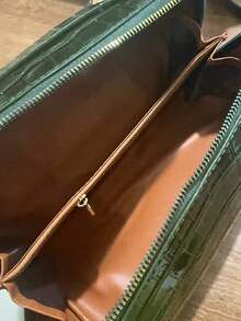 高端女士便携式化妆包，大容量旅行洗漱化妆品收纳包，化妆包，化妆收纳袋，化妆袋，洗漱包，旅行必备，女士旅行礼物 - 軍綠色 - 查看 8