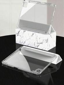 Compatible With A16 Case 11th Generation 11 Inch 2025, 10th Generation Case 10.9 Inch 2022, Clear Slim Protective Cover With Apple Pencil Holder & Charging Adapter (Silver) - Silver - View 5