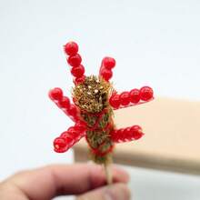 娃娃屋迷你糖渍山楂棒，微型模型，OB11 娃娃屋 DIY 生活场景 - 彩色 - 查看 3