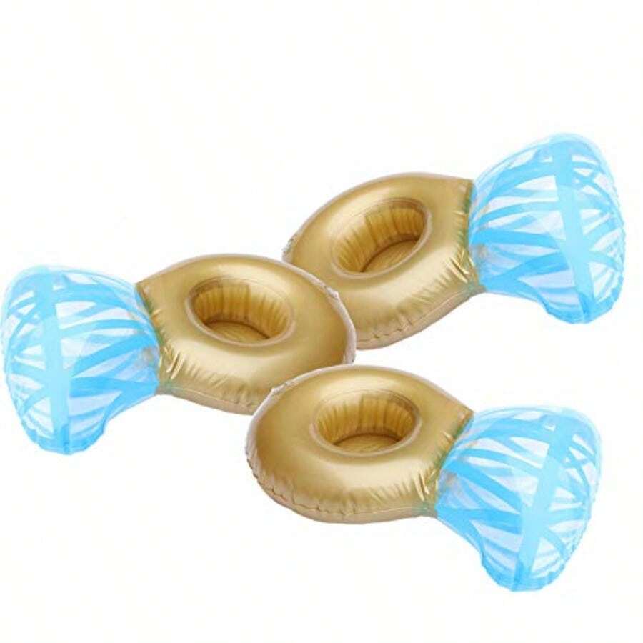 Inflatable Drink Holder 3 Pack Drink Pool Floats Cup Holders For Summer Pool Party Variety Shape To Choose - MDiamond Ring - View 1