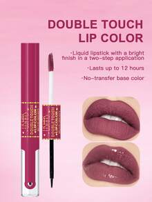 USHAS 二合一哑光亮泽唇釉，打造丰盈水润双唇，持久显色，适合日常通勤和约会。 - #05 - 查看 4