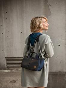 Bolsos tipo cartera con estilo para mujer, bolso cruzado simple de gran capacidad, correa ajustable, bolso de mano ligero, bolso cruzado de nailon con múltiples bolsillos,bolsas para,dama,bolsa de playa,bolsas bolsas de dama casuales,bolsas de dama,casuales,mochilas,bolsa de playa - Negro - Ver 5