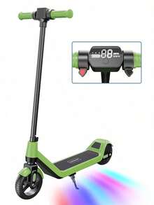 TODIMART T1 Small Electric Scooter, 150W Motor, 24V 2.5Ah Battery, 8-12 Km Range, Can Climb 10°, Load Capacity 60 Kg, Foldable For Storage, Suitable For Teenagers For Travel And Play - Green - View 1