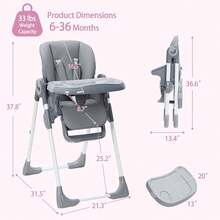 Baby Highchairs & Accessories - Dark Gray - View 2