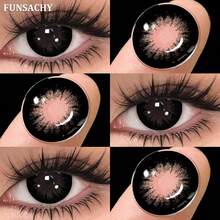 FUNSACHY Natural Soft 14.5mm Black Soft Lenses Of The Year - SHARON--bLACK - View 4