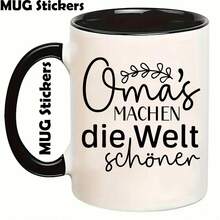 12 Blatt/Set mit deutschen Zitat-Mustern, inklusive deutscher Phrasen (Freundschaft, Glück, Liebe, Familie) als UV DTF Transferpapier, geeignet für Gläser - Dekoration, hochwertig, starke Haftung, einfach aufzubringen - perfekt für Glas, Metall - Verschiedenfarbig - Übersicht 7