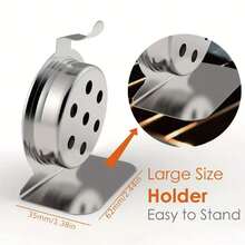 2pcs Stainless Steel Oven Thermometer, Suitable For Electric/Gas Oven, Instant Read, Kitchen Cooking Baking Smoker Temperature Gauge, 2-Inch Large Dial (50-300°C/100-600°F) - Ensure Perfect Dishes Every Time - Oven Version - View 10