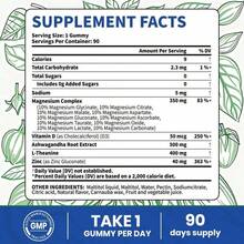VPOAJ DeepCalm Magnesium Complex Gummies - Ashwagandha & L-Theanine Blend With D3 & Zinc, 90 Count - One - View 2