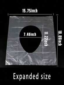 50pcs/Pack Disposable Waterproof Toilet Seat Covers, Suitable For Travel, Public Restrooms, Airplanes, Hotels, Camping And Other Occasions - Multicolor - View 7