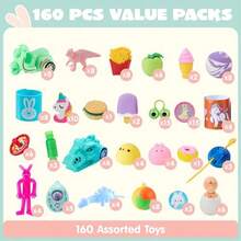 160 PCS Prefil Easter Eggs With Assorted Toys Easter Stuffed Eggs For Egg Hunt Plies Basket Stuffers Fillers Classroom Prizes Party Favors - 多色的 - 查看 4