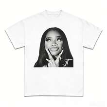 Vintage Little Miss Drama Tour, Am I The Drama T-Shirt, L Crew Neck T-Shirt, Hip Hop Icon Graphic Tee - 白色2 - 查看 1