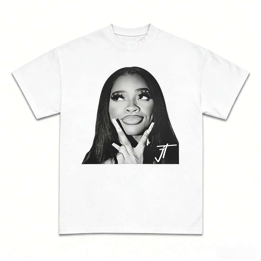 Vintage Little Miss Drama Tour, Am I The Drama T-Shirt, L Crew Neck T-Shirt, Hip Hop Icon Graphic Tee - 白色2 - 查看 1