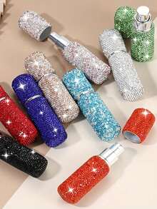 6个可填充钻石形迷你便携香水喷雾瓶，10毫升个人香氛旅行喷雾器 - 彩色 - 查看 3