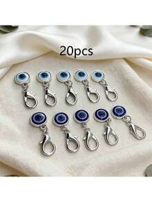 邪眼钥匙扣吊坠 - 男女通用幸运符，附赠独特励志卡片，适合作为生日、婚礼、情人节和毕业礼物 - 彩色 - 查看 15