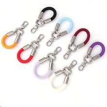 1pc 360° Rotatable Finger Strap, Super Mini Short Phone Lanyard, Versatile Compact Anti-Drop Anti-Lost Cute Phone Chain, Comes With 1 Universal Holder, Durable Phone Strap - View 1