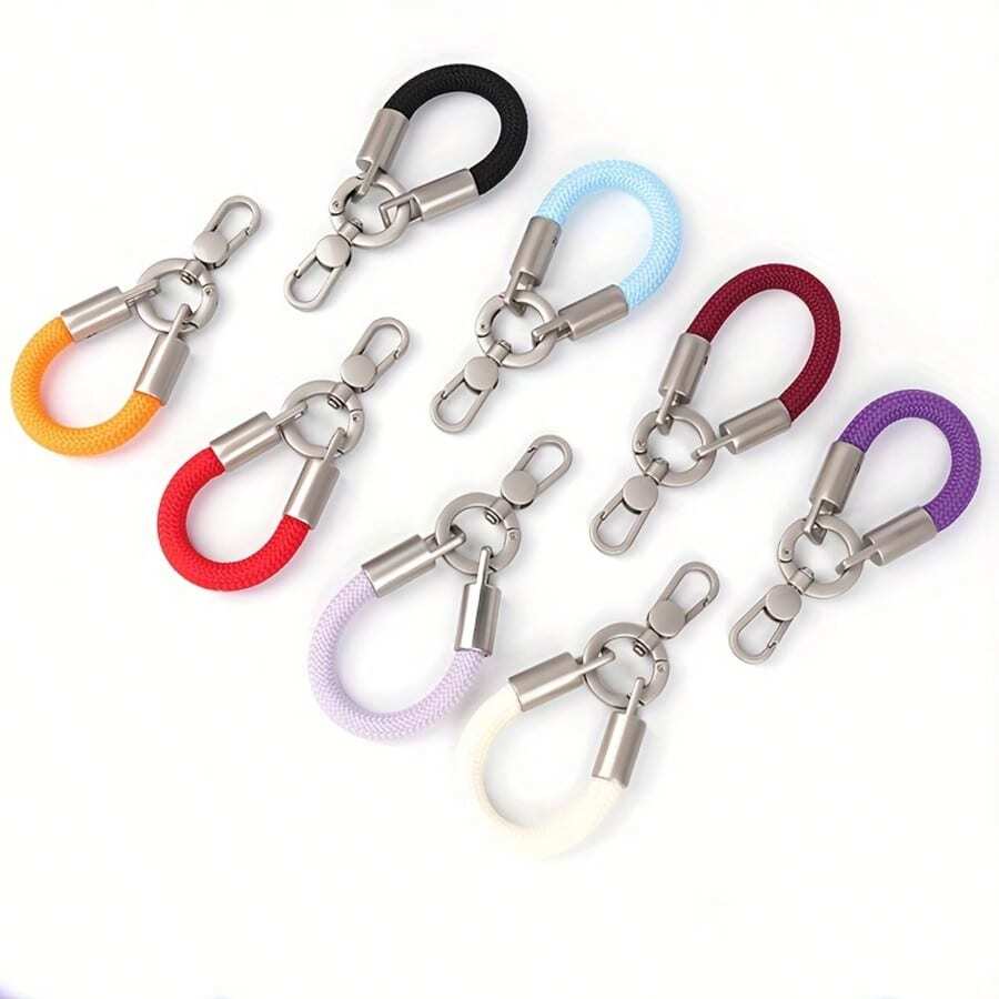 1pc 360° Rotatable Finger Strap, Super Mini Short Phone Lanyard, Versatile Compact Anti-Drop Anti-Lost Cute Phone Chain, Comes With 1 Universal Holder, Durable Phone Strap - View 1