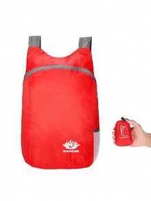 1pc Lightweight Outdoor Foldable Backpack, New Breathable Water-Resistant Portable Travel Sports Folding Bag, Multi-Purpose Hiking Rucksack - Multicolor - View 17