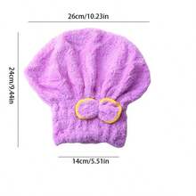 1pc Women's Hair Drying Turban, Soft & Comfortable Wrap-Around Headband, Convenient & Quick, Suitable For Home, Bathroom, Autumn, Back To School, Beauty Salon, Hotel, Sports, Household Use - Multicolor - View 5