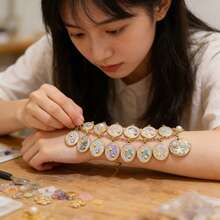 1/5pcs Lot Stainless Steel Charms Oval Dolphin Enamel Fish Charm Jewelry Making Materials For DIY Earring Pendant Supplies Crafts - Yellow Gold - View 4