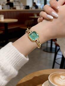 LIANDU Women's Fashion Creative Multifunctional Compact Quartz Watch, Suitable For Daily Wear, Birthday Gift, Back To School, Thanksgiving, Romantic Occasions, Perfect Gift - Vàng - Xem 2