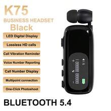 VAORLO Clip-On Business Bluetooth 5.4 Wireless Earphones, Upgraded With HD Microphone, Supports Call Vibration + Voice Dialing + Number Display, Long Battery Life, Suitable For Business Meetings, Driving And Other Occasions. In-Ear Sports Noise Cancelling Earbuds, One-Key Photo Capture, Multi-Point Connection, LED Digital Display, Compatible With All Smartphones. - View 11