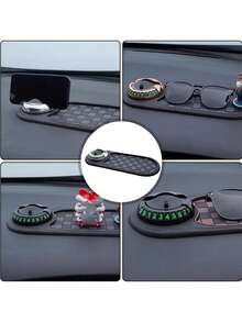 2026 New Multifunctional Car Anti-Slip Mat With Temporary Parking Number, Universal Rotatable Car Phone Holder Anti-Slip Mat - 021 Anti-slip Mat Holder - View 7