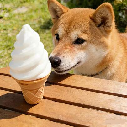 1 juguete de goma con forma de helado para perros mascotas, rellenable con agua, duradero para masticar y hacer la dentición, y entretenido, adecuado para perros pequeños y medianos. El material es [material] y [material]. Las mascotas pueden disfrutar solas masticando y jugando. Es un juguete para aliviar el aburrimiento, un juguete para la dentición, un juguete interactivo, un juguete de compañía y un regalo para perros.