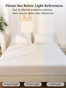 1件床裙，床上用品，床垫保护套，舒适家纺，床罩，亲肤，床单，透气防起球床垫保护套，柔软亲肤，适用于单人床、双人床、大号床、特大号床和加州特大号床，四季皆宜，时尚可爱的床品装饰，适用于卧室和宿舍，可机洗，白色、粉色、黑色、海军蓝、米色、灰色、蓝色、绿色，秋季装饰，房间装饰，返校季 - 彩色 - 查看 4