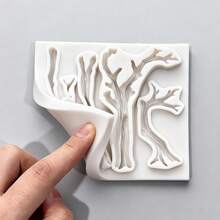 Silicone Mold In Tree Branch Shape, Suitable For Making Epoxy Resin, Gypsum, Clay And Other DIY Crafts, Suitable For Valentine's Day, Spring, Easter And Mother's Day - A - View 5