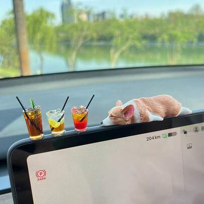 1pc 1:12 Dollhouse Furniture Model, Miniature Creative Micro Landscape Accessories, Includes Mini Fruit, Drink, Car Decor, Desktop Ornament, DIY Micro Kit, Birthday Gift, Dollhouse Decor Accessories, Miniature Dollhouse