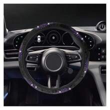 Bling Car Stee Weel Cover 15" Crystal  Anti- Auto Stee Weel Tector Soft Eatable Veicle Inter Rative Tector Accessories  Most Cars Purple - Purple - View 1