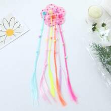 6pcs Colorful Braid Hair Extensions With Clips, Rainbow Braids Hair Pieces For Kids, Children's Performance, Girls Halloween Costume Party Hair Accessories - Multicolor - View 9