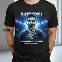 World Cup 2026 T-Shirt Design, LeoArgentina Goat Logo, Soccer Fan Gift, Digital Downloa - Đen 6 - Xem 1