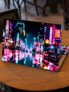 Pegatina de piel para computadora portátil de 15.4 pulgadas y 15.6 pulgadas, cubierta de vinilo para protección de arte de portátil (incluye 2 pulseras de piel) - Ver 2