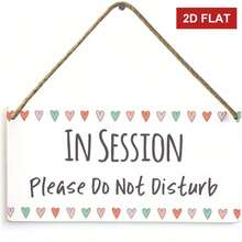 2D Flat Design, Do Not Disturb In 2D Flat Meeting - Functional Do Not Disturb Home Office Door Sign With Heart Pattern 11.8x 5.9inch, 2D Flat,Easter Decoration,Bathroom Set,Kitchen Items,Gardening Supplies,Living Room Decor,Bedroom Deccor,Spring Decor - A - View 8