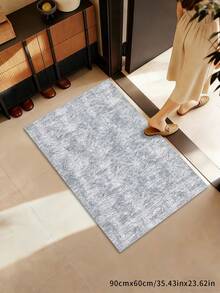 Thảm trang trí họa tiết hình học kiểu cổ điển, chất liệu giả len, sợi ngắn, mềm mại và có thể gấp gọn, giặt máy được, phù hợp cho phòng khách, phòng ngủ, phòng học, sử dụng được quanh năm, thân thiện với thú cưng. - Xám - Xem 13