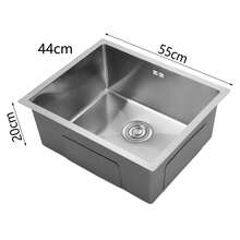 Large Super Deep Single Bowl Square Stainless Steel Kitchen Sink Undermount - Multicolor - View 5