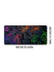1个大型几何霓虹发光桌面垫 - 耐用软塑料游戏办公垫，带防滑橡胶底座，光滑表面鼠标垫，适用于PC/笔记本电脑，明亮多彩的设计适合游戏玩家，大型桌面鼠标垫，工作站升级，时尚工作空间配件，笔记本电脑配件，高品质材料，科技爱好者，炫酷鼠标垫，超大桌面垫，可爱桌面配件，可爱桌面垫，桌面垫，方形鼠标垫等等。 - 查看 14