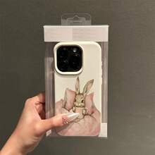 Funda para teléfono: Funda con diseño de conejito de buenas noches en TPU, adecuada para 16 Pro/14/16 Plus/15/13 Pro/12/11, funda protectora a prueba de caídas para negocios, diseño elegante, funda premium, funda linda, Pascua. - 1 pieza - Ver 3