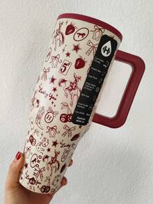 HYDROJUGs 40oz / 1183ml Red Western Charm Limited Edition Large Capacity Stainless Steel Water Bottle With Straw. Take This Water Bottle And Let's Go And Experience The Charm Of The West Together. Exquisite Red Western Cowboy Pattern.With The Straw Down, Equipped With A Flip-Straw Lid For Smooth Sipping. It Is Very Suitable For Both Hot And Cold Drinks, Coffee, Tea, And Water. Perfect For Students And Office Workers. It Is Also Very Suitable For Sports, Outdoor Activities, Camping And Traveling. [ Christmas Gifts ] - 紅牛仔 - 查看 7