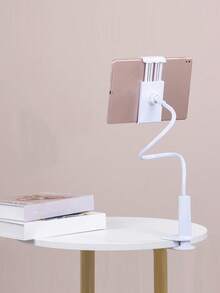 360°旋转手机支架，螺旋底座斜挎支架，床头手机支架 - 白色 - 查看 2