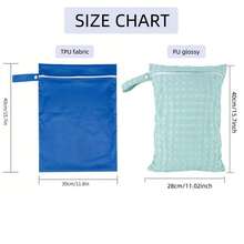 Túi đựng quần áo ướt, túi đựng tã có thể giặt, túi cho bố mẹ, túi đi biển thời trang in hình động vật, túi đựng đồ trang điểm du lịch có khóa kéo. - Nhiều màu - Xem 4